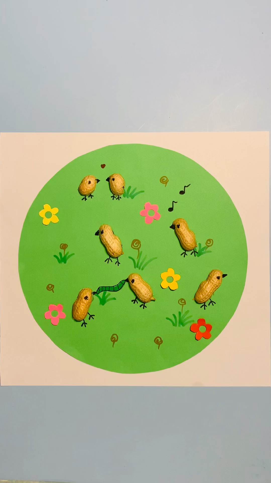 手工制作#花生壳创意美术