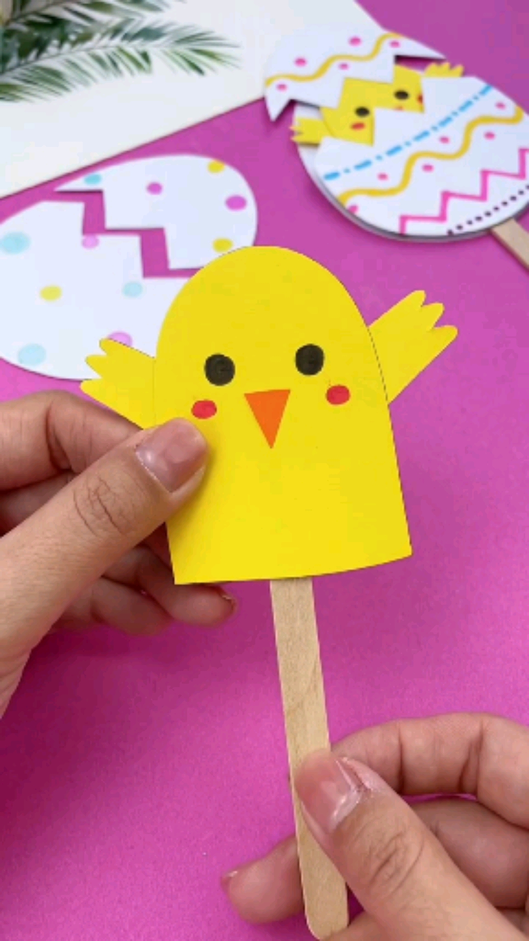 手工制作#1快带宝贝一起做,小鸡出壳创意手工