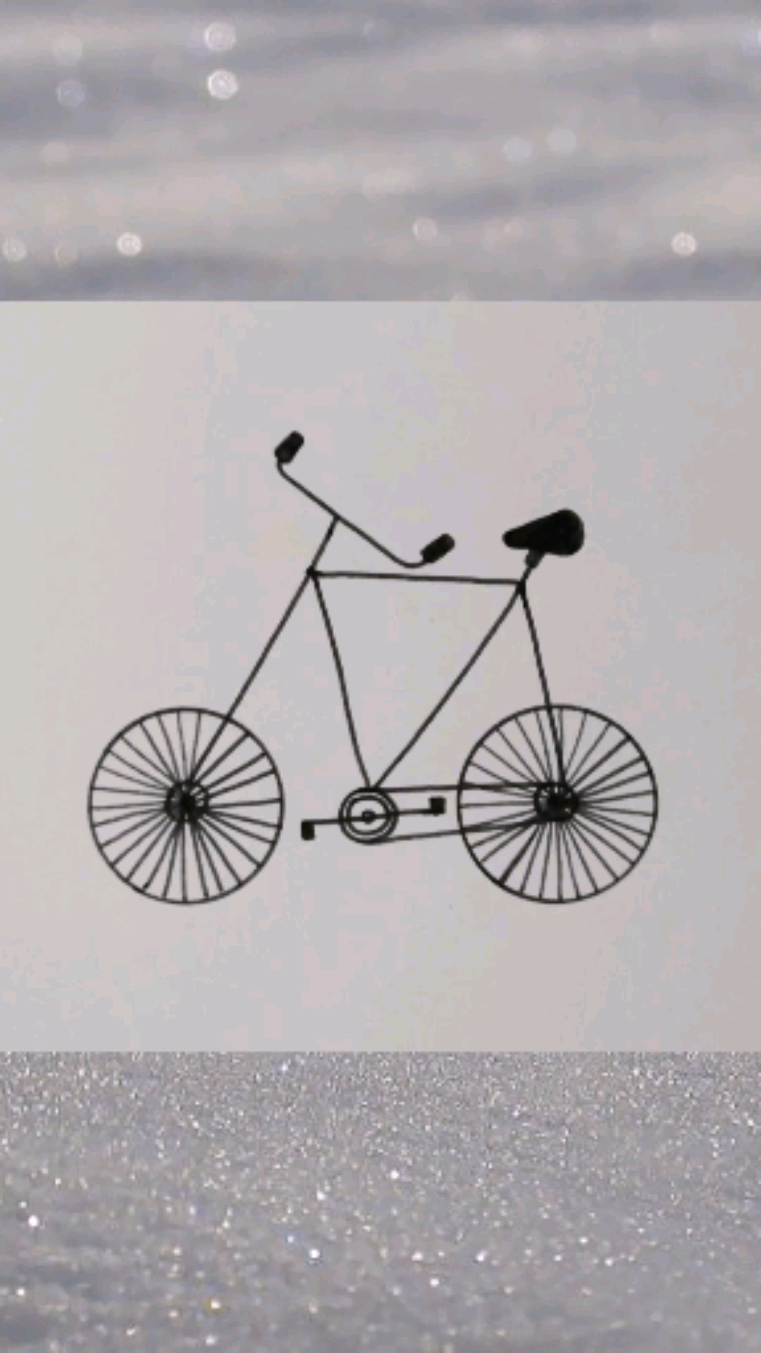 画画原来如此简单#用两个圆圈画一辆自行车,超简单