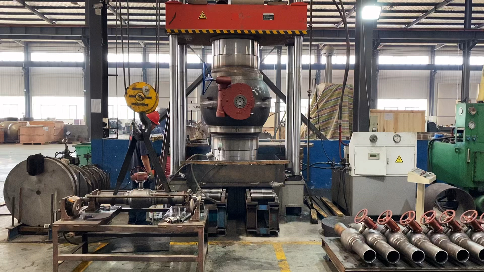 天秀不如你秀#dn800球阀试压-度小视