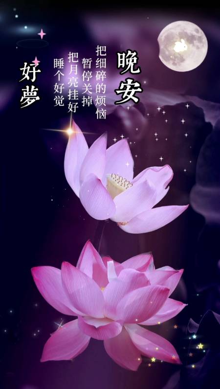 晚安好梦,送走忙碌的一天,忘掉一天的烦恼,回想美好的一天,重温美好的