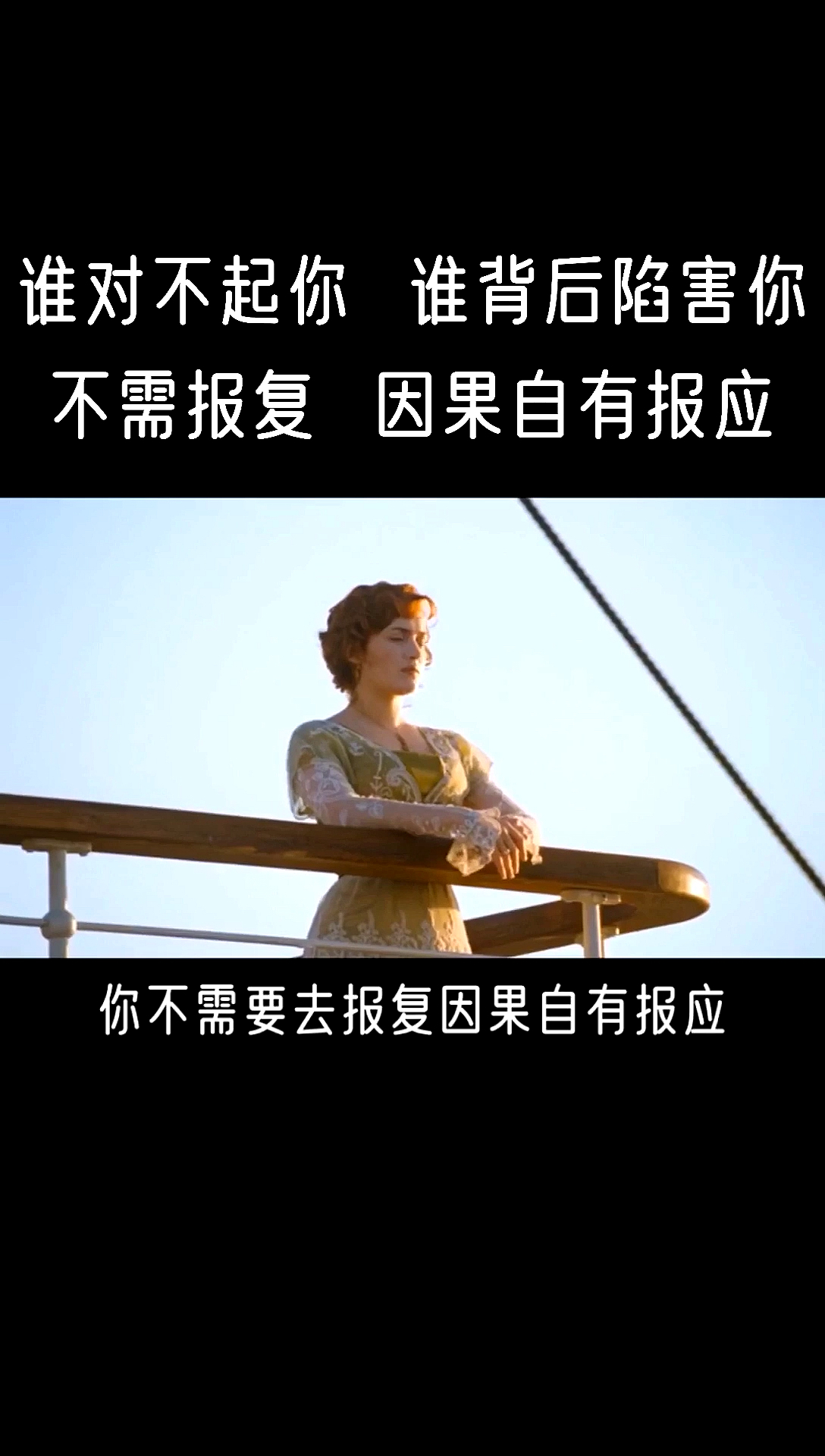 经典语录#谁对不起你,谁背后陷害你;无需报复,因果自有报应!-度小视