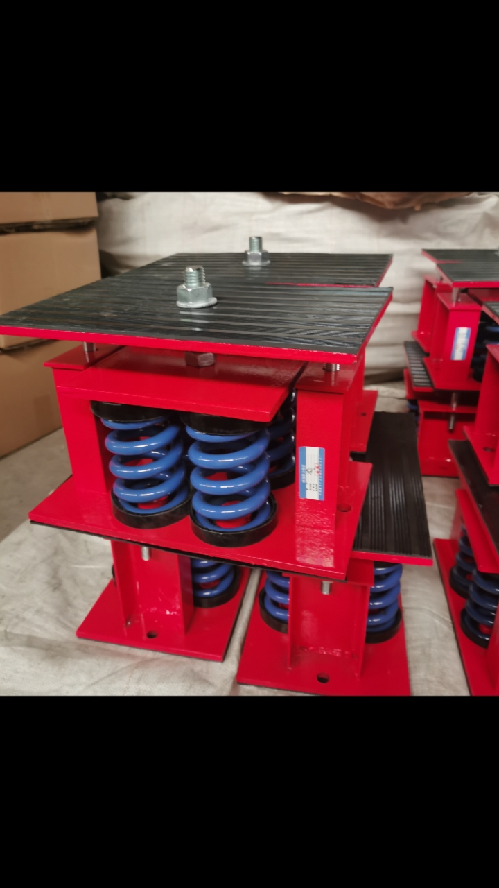 风机盘管吊式弹簧减震器落地式坐庄减震器管道弹性托架减震器厂家定做