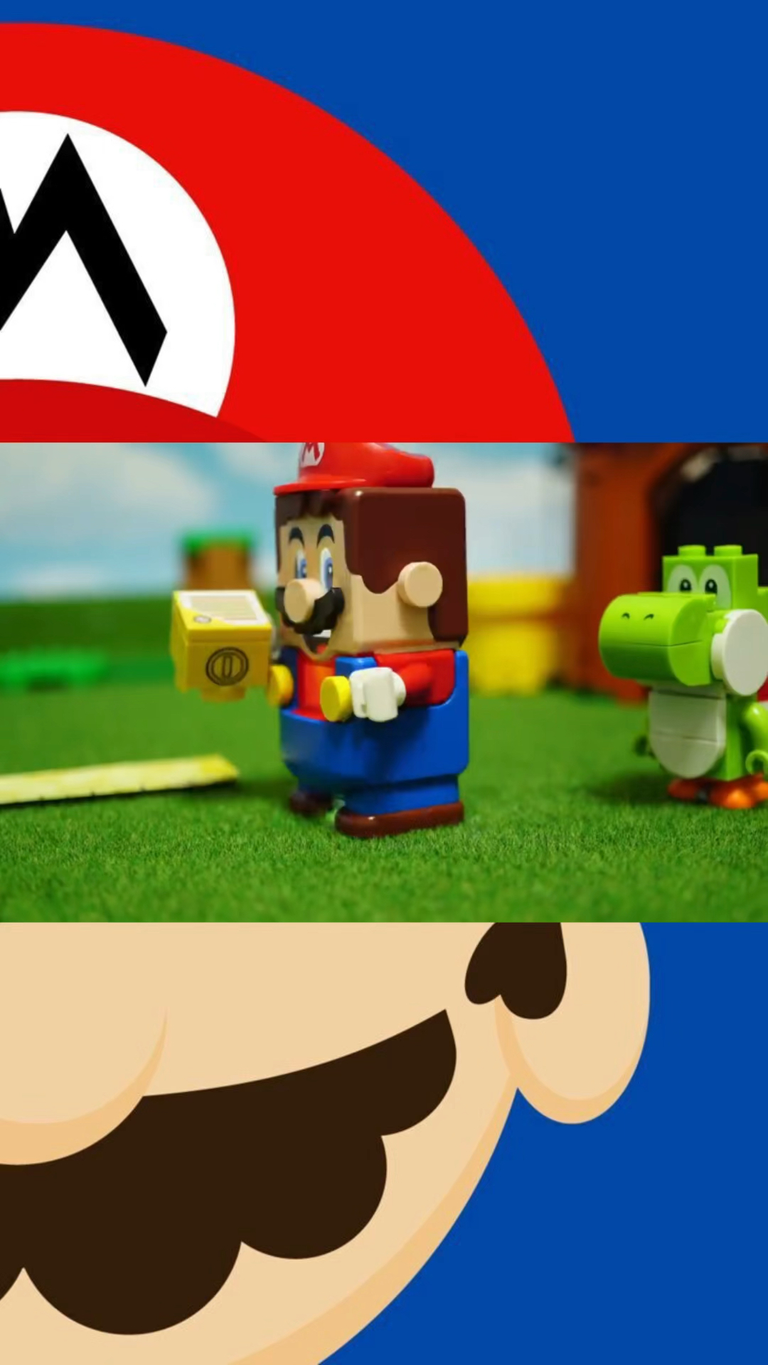 乐高超级马里奥乐高定格动画投掷铁饼