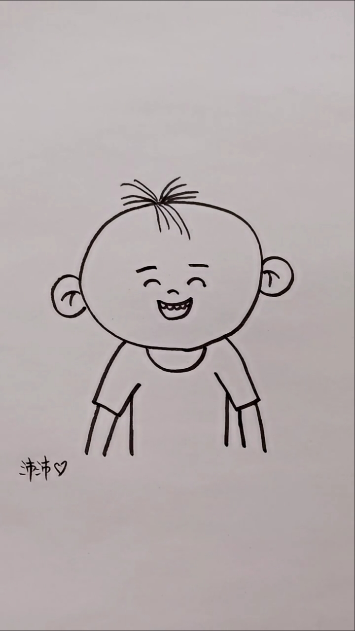 简笔画#图图小淘气