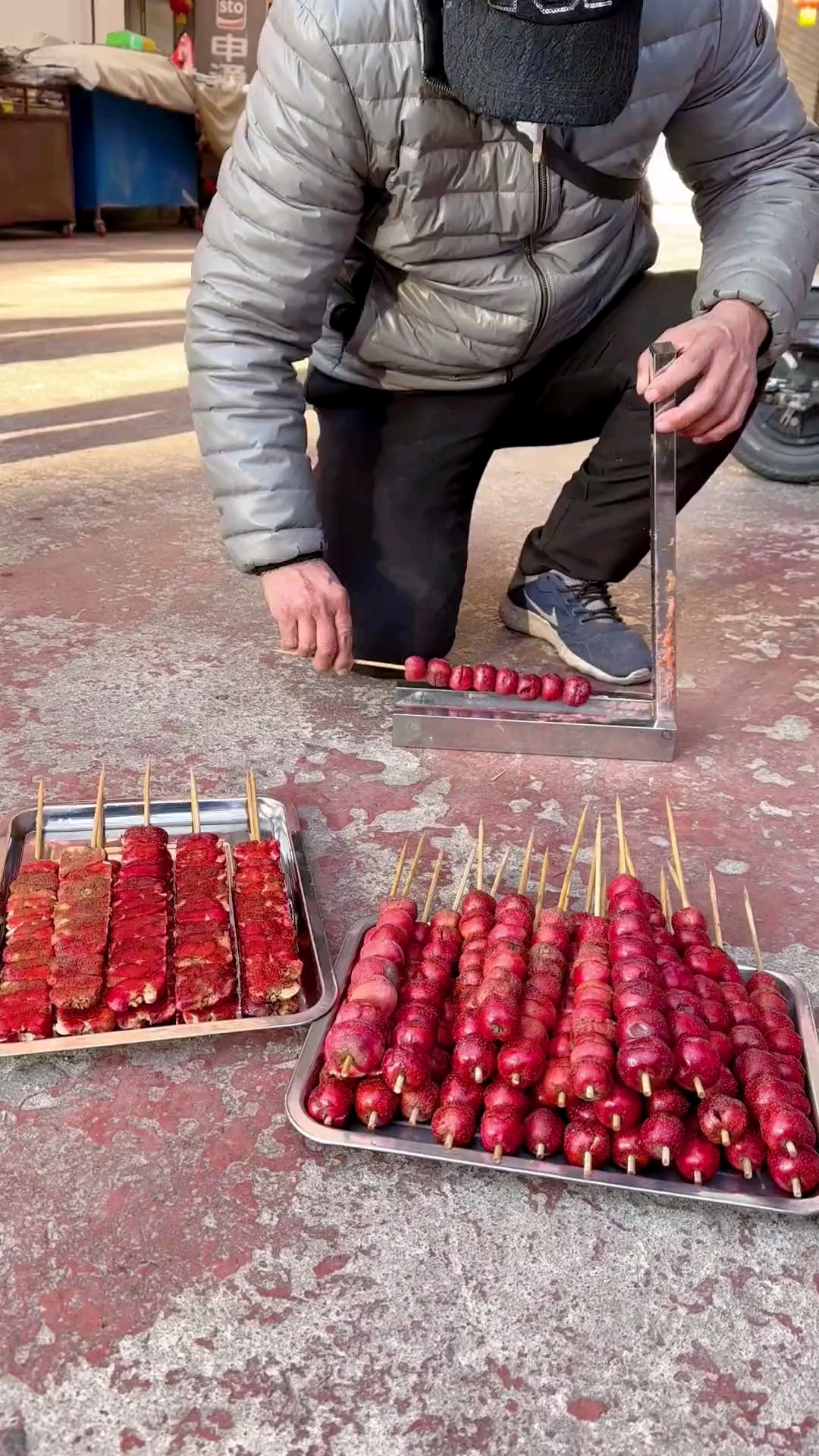 自制美食#做了一个失败的扁糖葫芦-度小视
