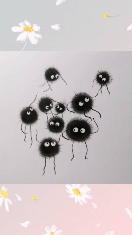 画画原来如此简单#煤球精灵了解一下,这个真的很简单很可爱