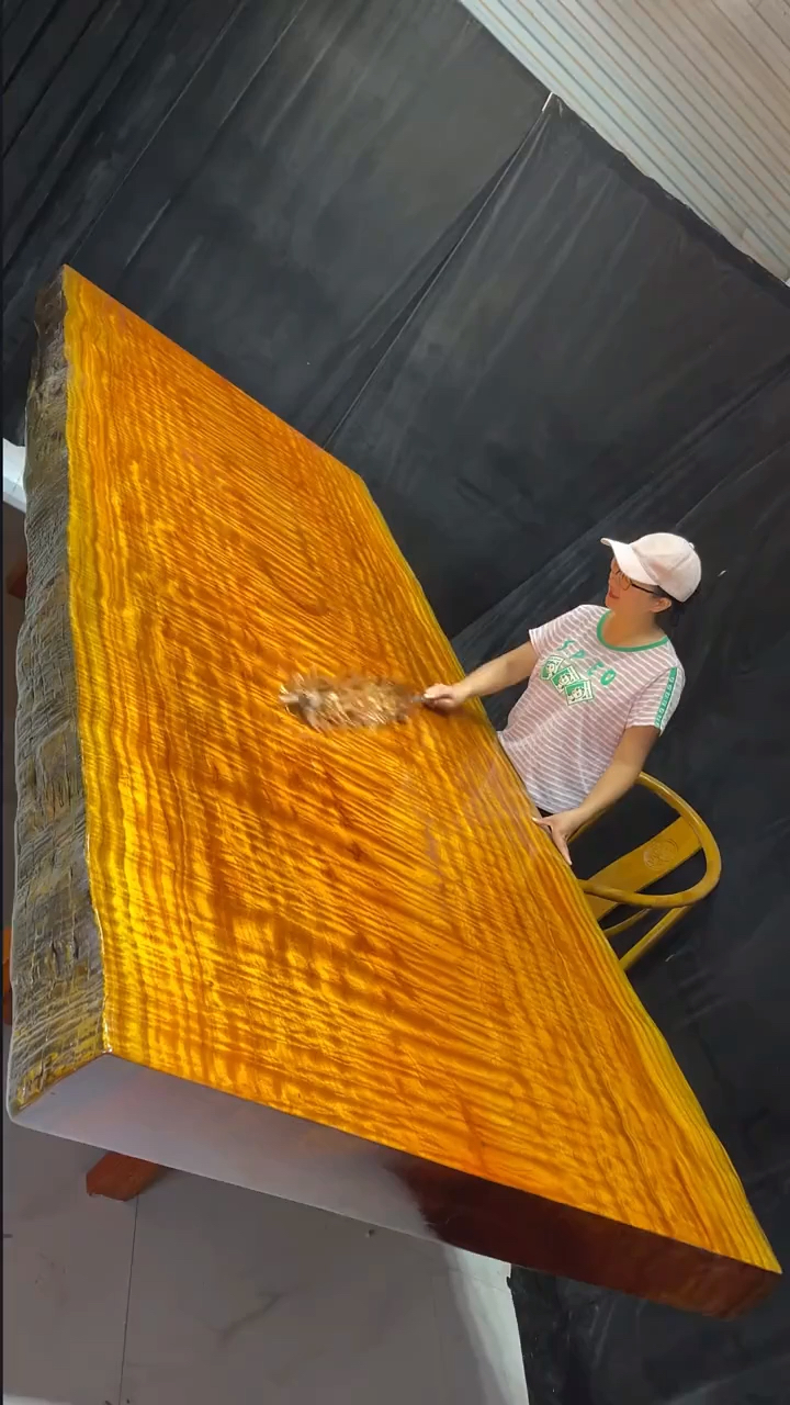 金丝楠水波纹大板#实木大板