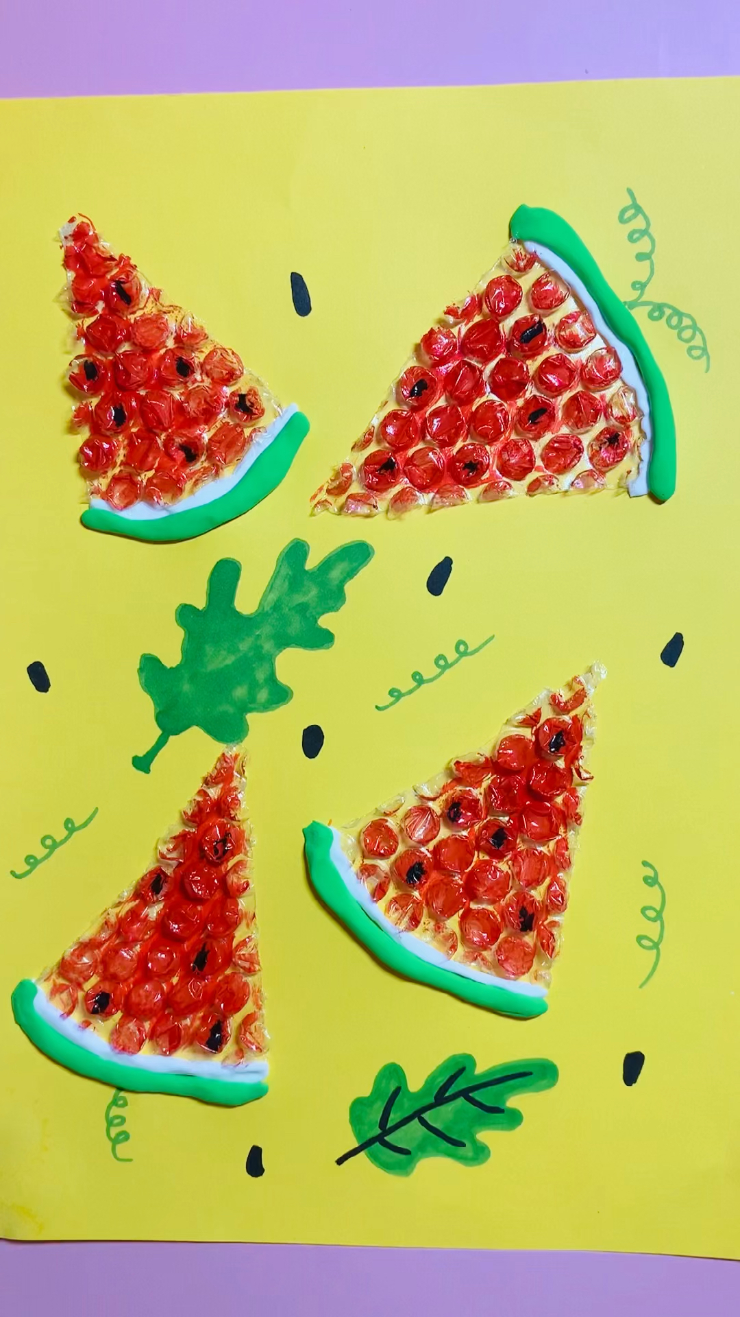 水果泡沫网袋创意画图片