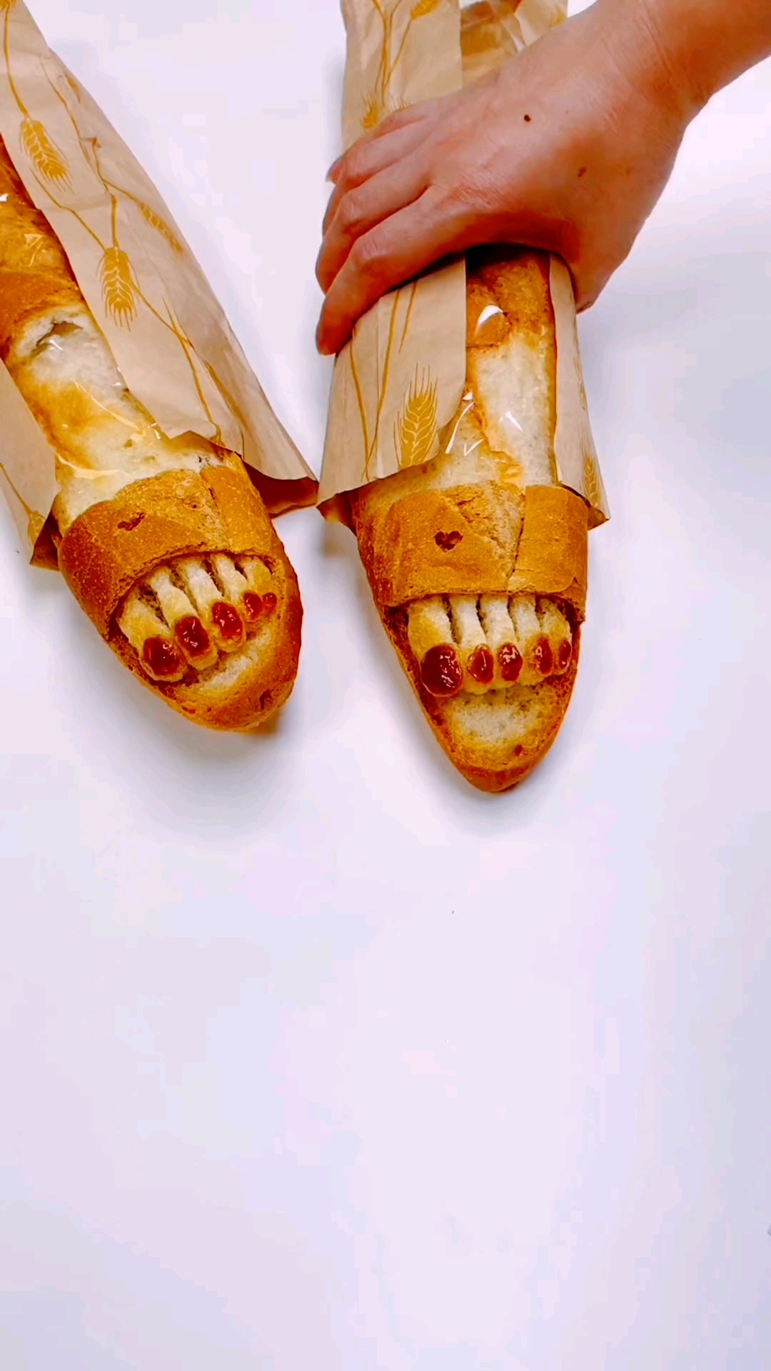 爱美食爱生活#小脚丫型的面包吃过吗?