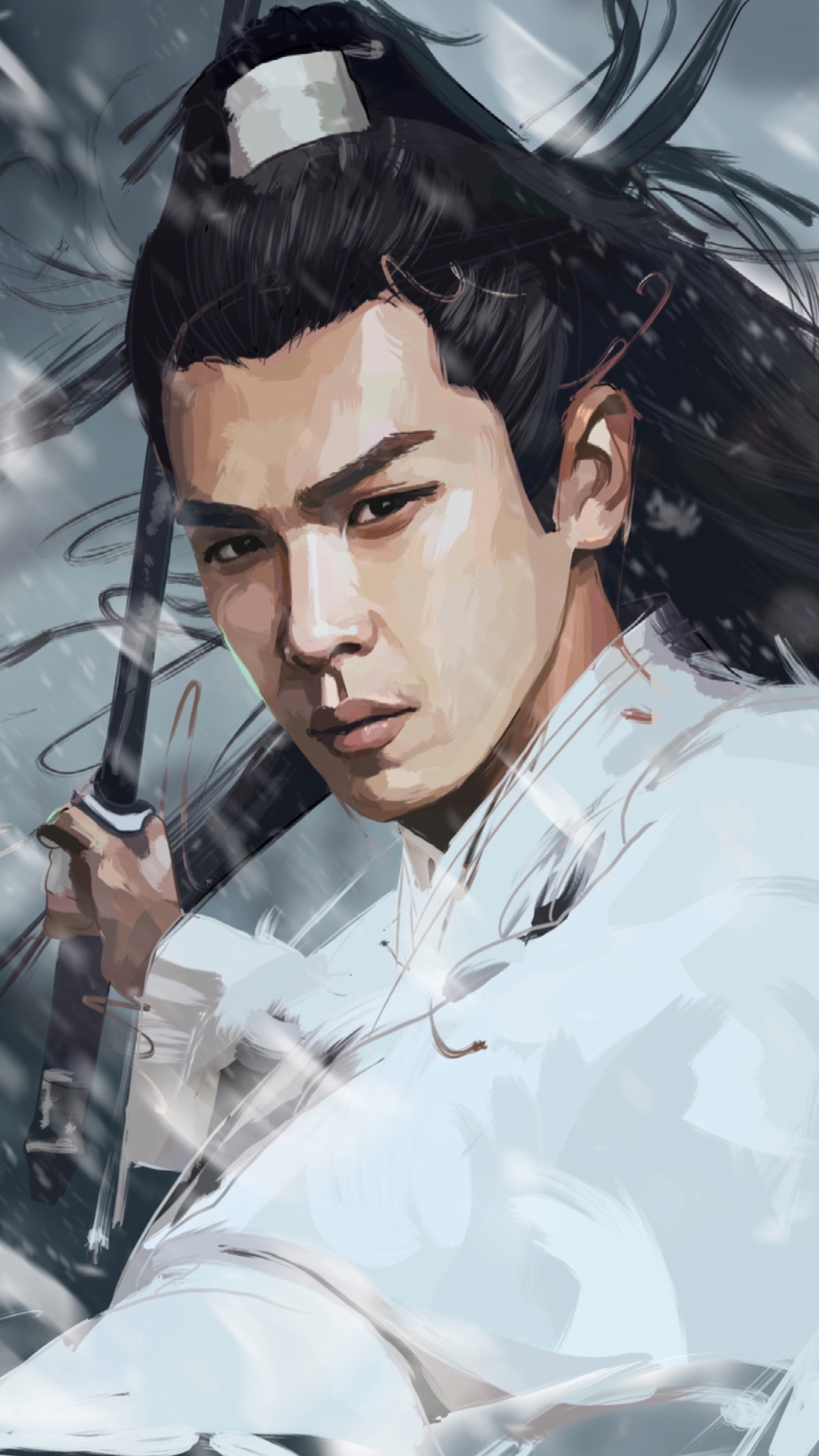 雪中悍刀行手绘张若昀沉浸式追剧