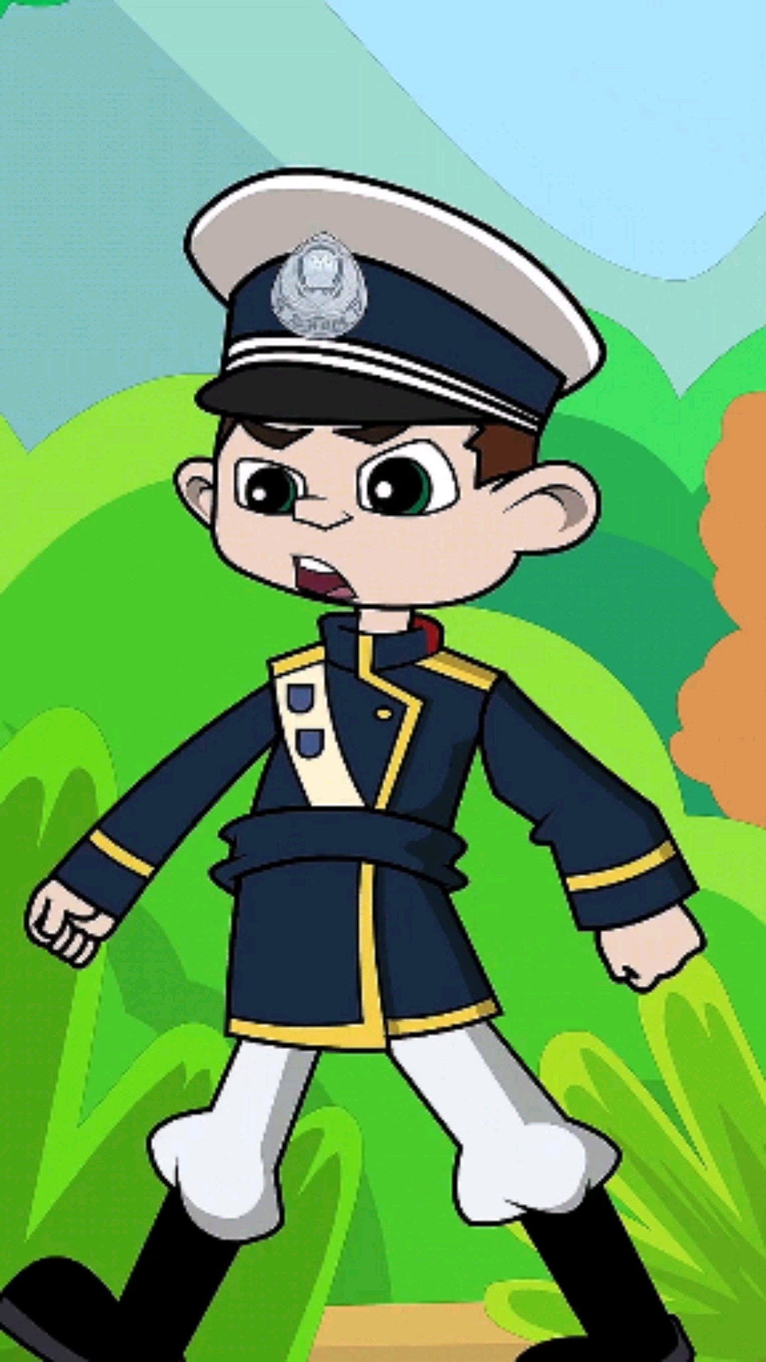 动漫#警察会相信这个小孩说的话吗?