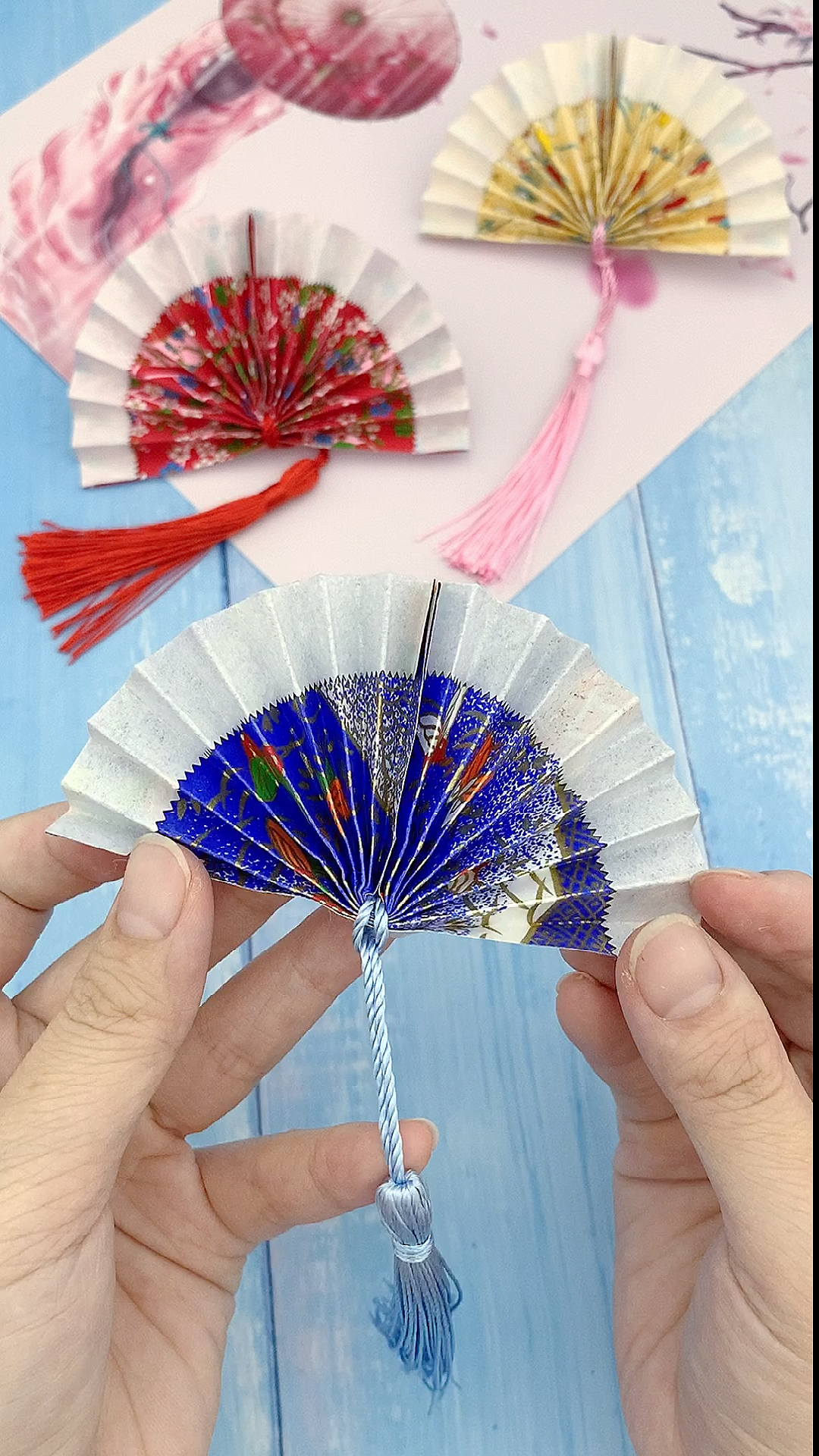 折纸#迷你古风小扇子,简单又好看-度小视