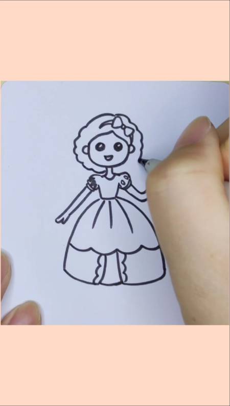 画画原来如此简单#教你画小女孩#简笔画#画画