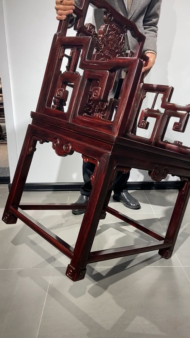 印度小叶紫檀太师椅