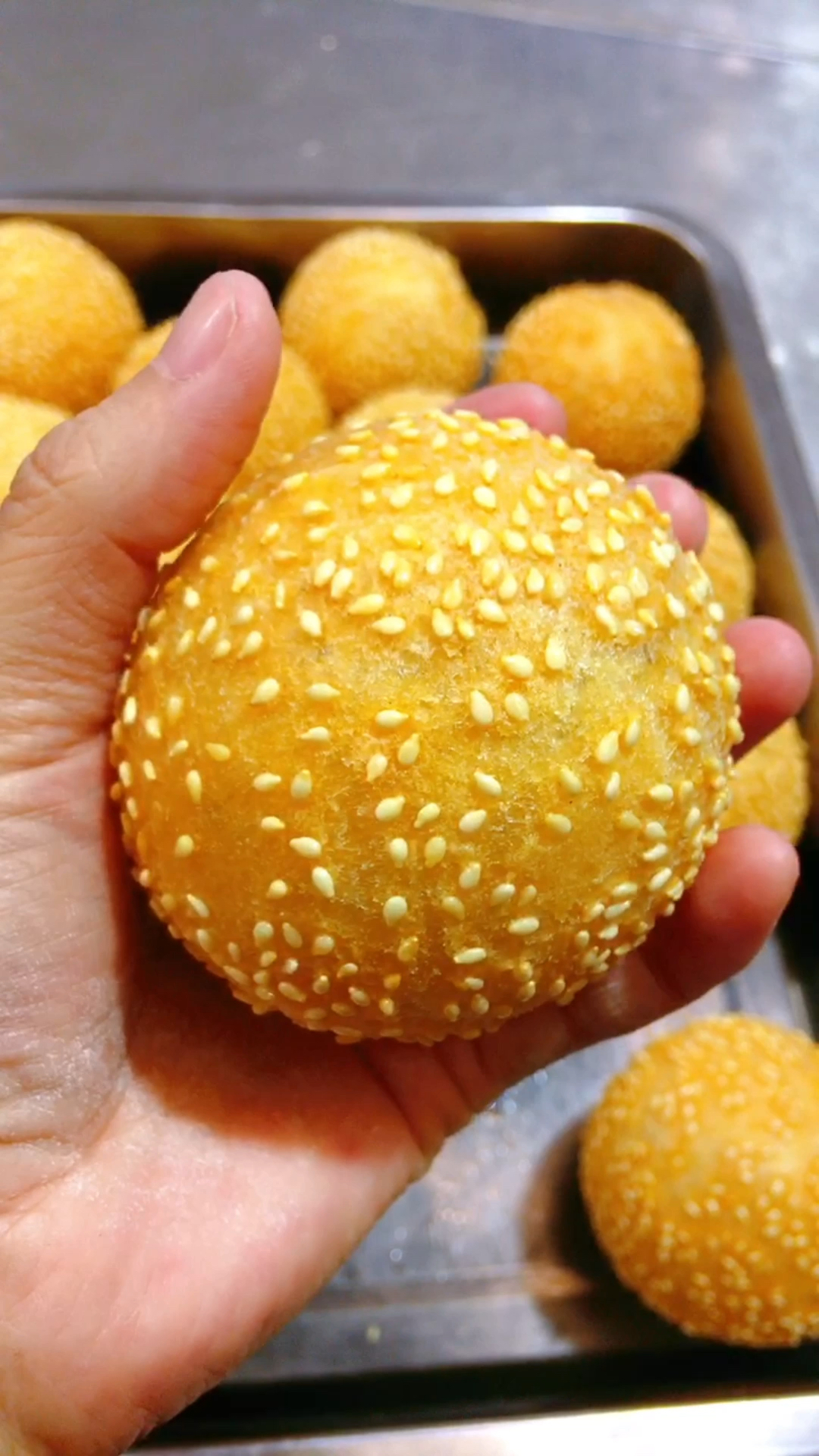 麻球培训#空心芝麻球