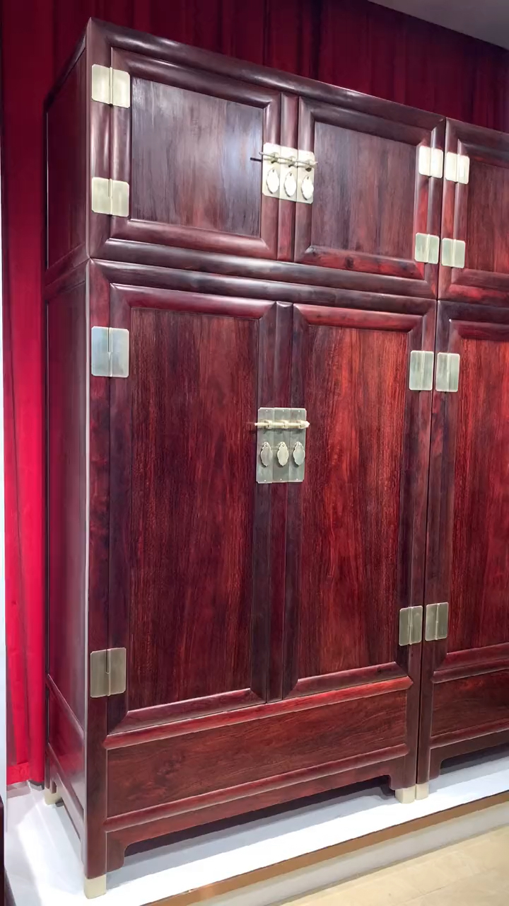 印度小叶紫檀顶箱柜,收藏重器