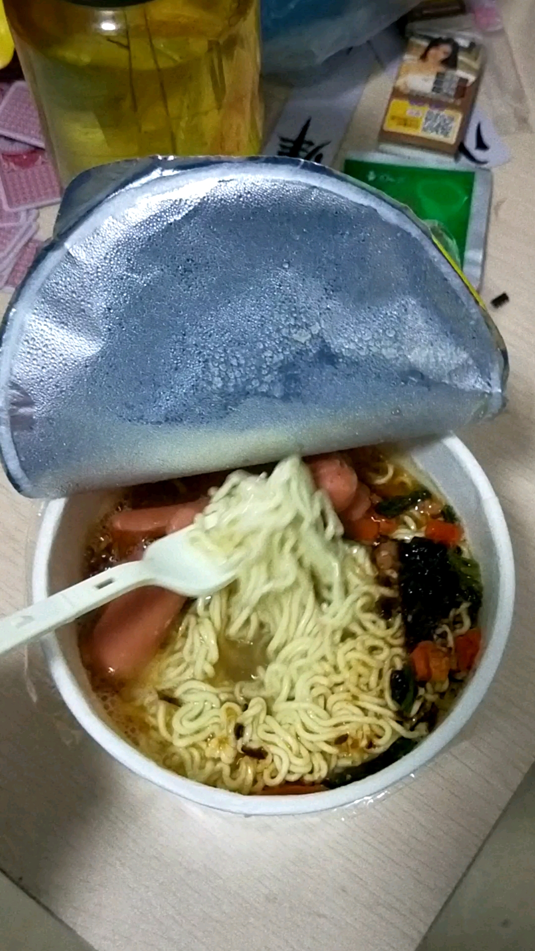 泡面#泡面泡好了,准备开吃了