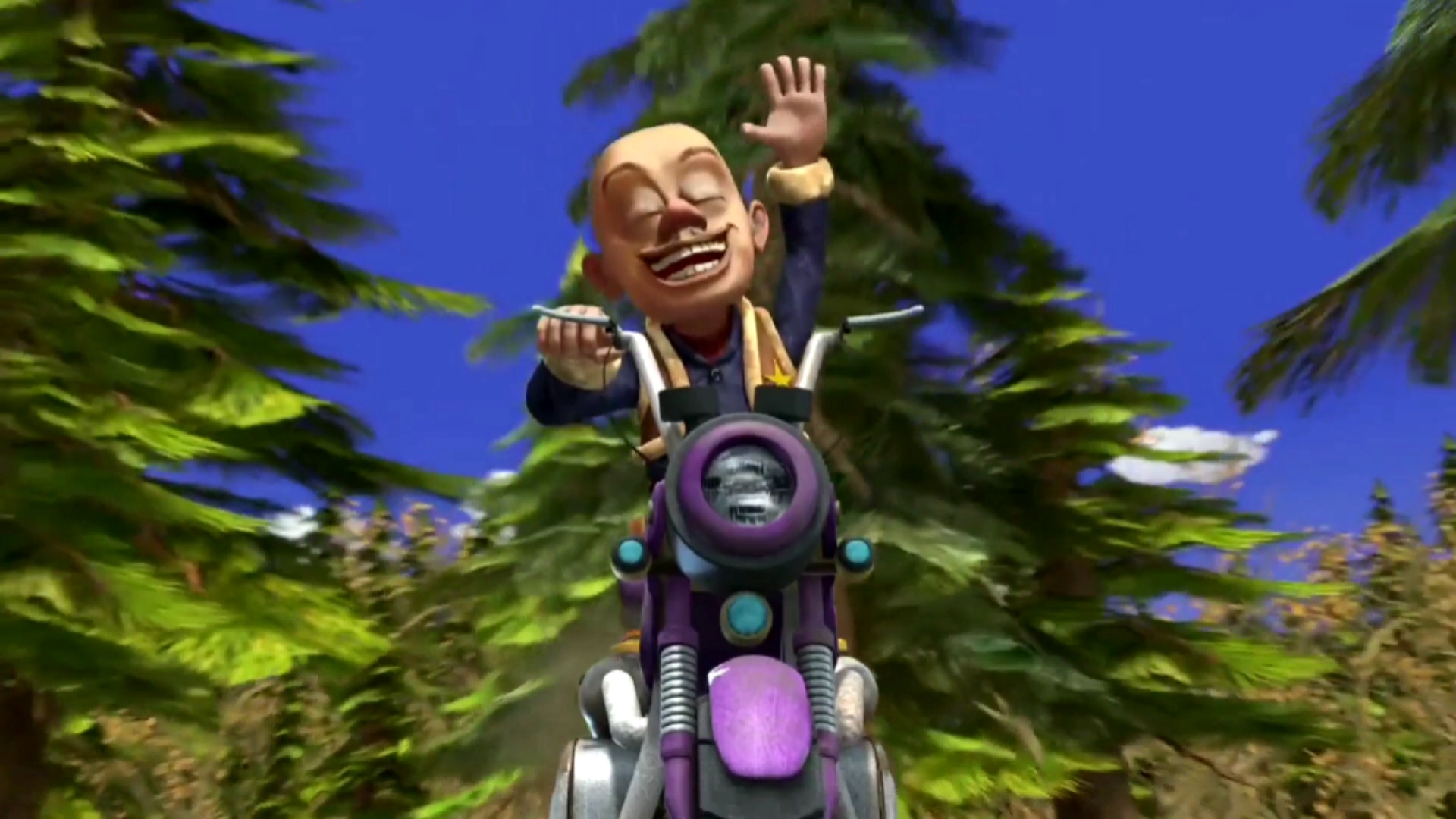 动漫#光头强飙车