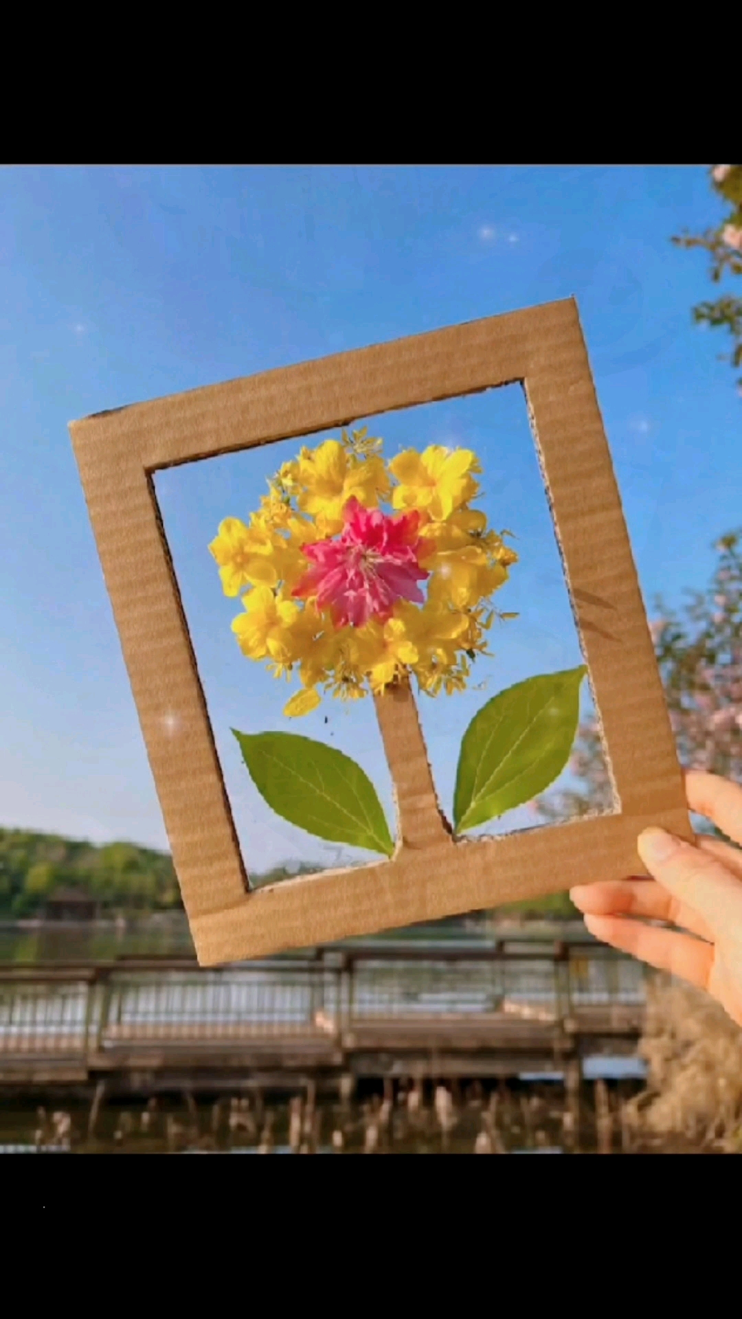 手工制作#春暖花开,带孩子出去收集春天吧