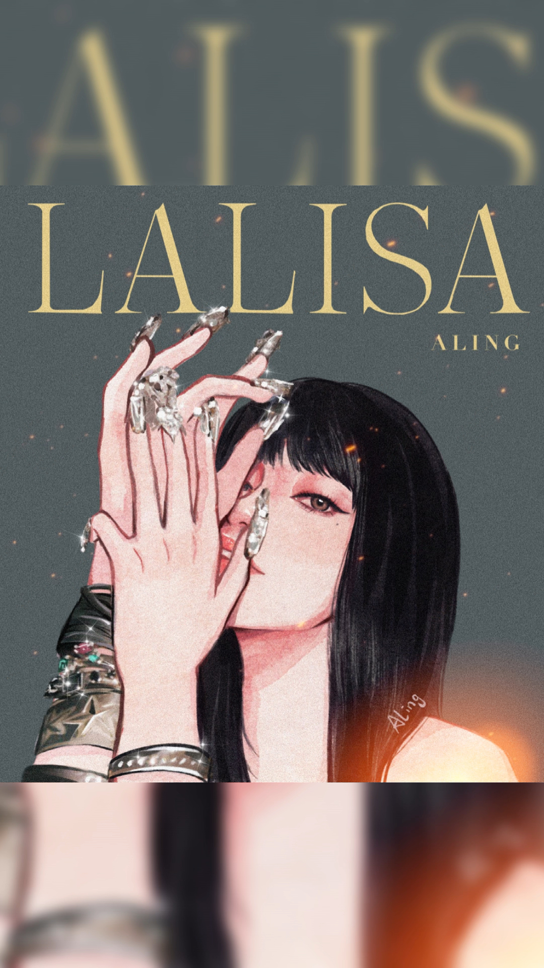 铃儿水彩#lisa太美了,速摸了一张水彩