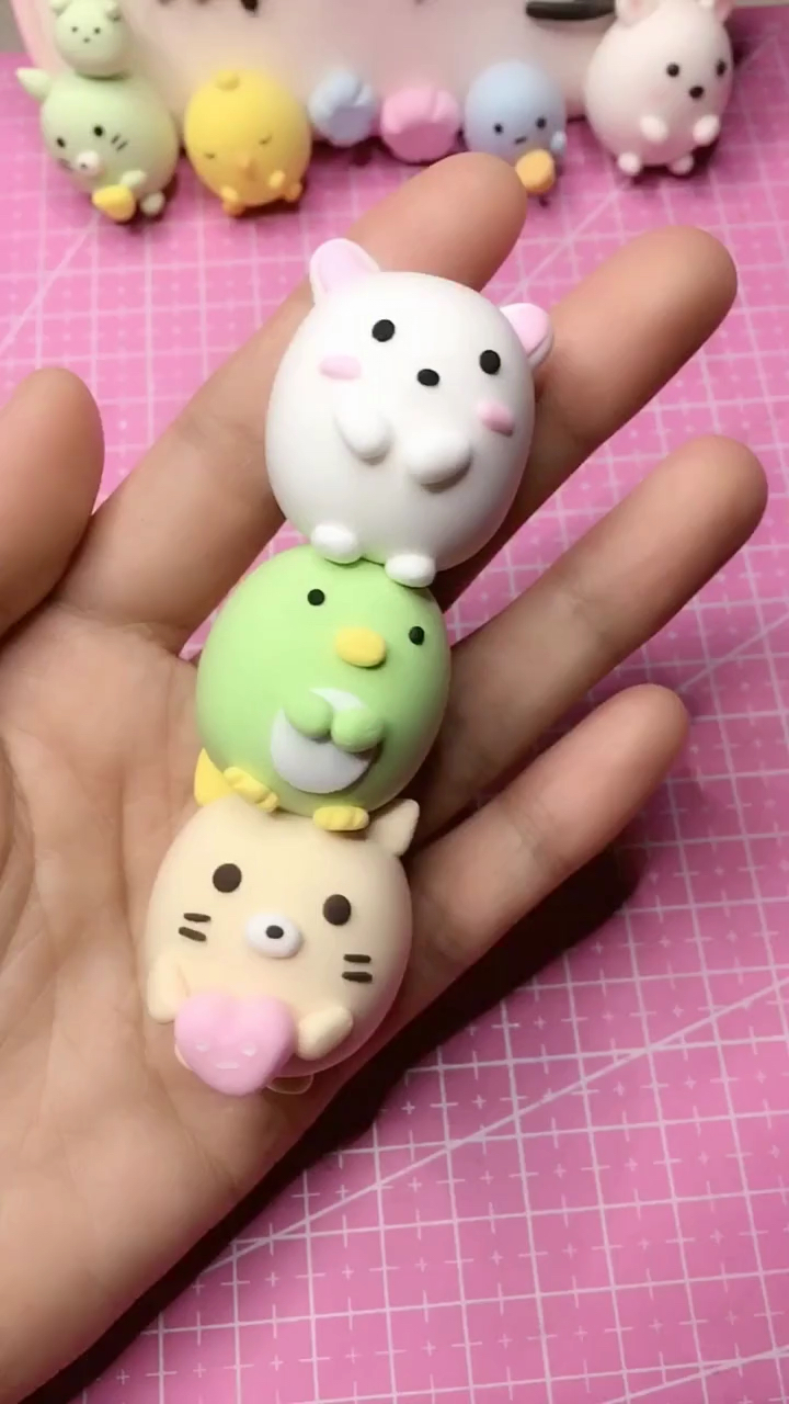 超轻粘土#角落生物叠叠乐