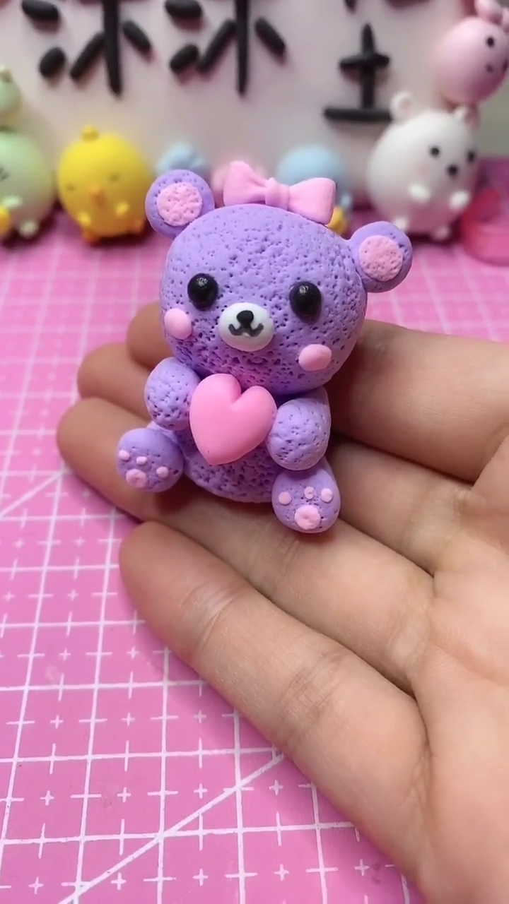 超轻粘土#粘土小熊