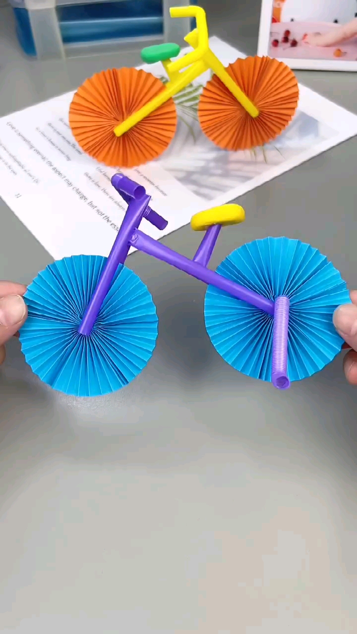 手工制作自行车步骤图片