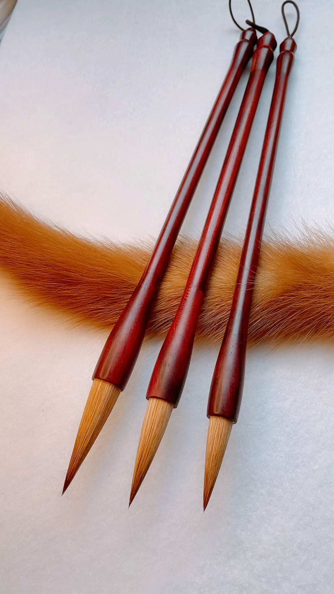 优质狼毫笔天狼啸月,精选狼毫中大楷笔,红檀笔杆,舒适大气,楷行草书