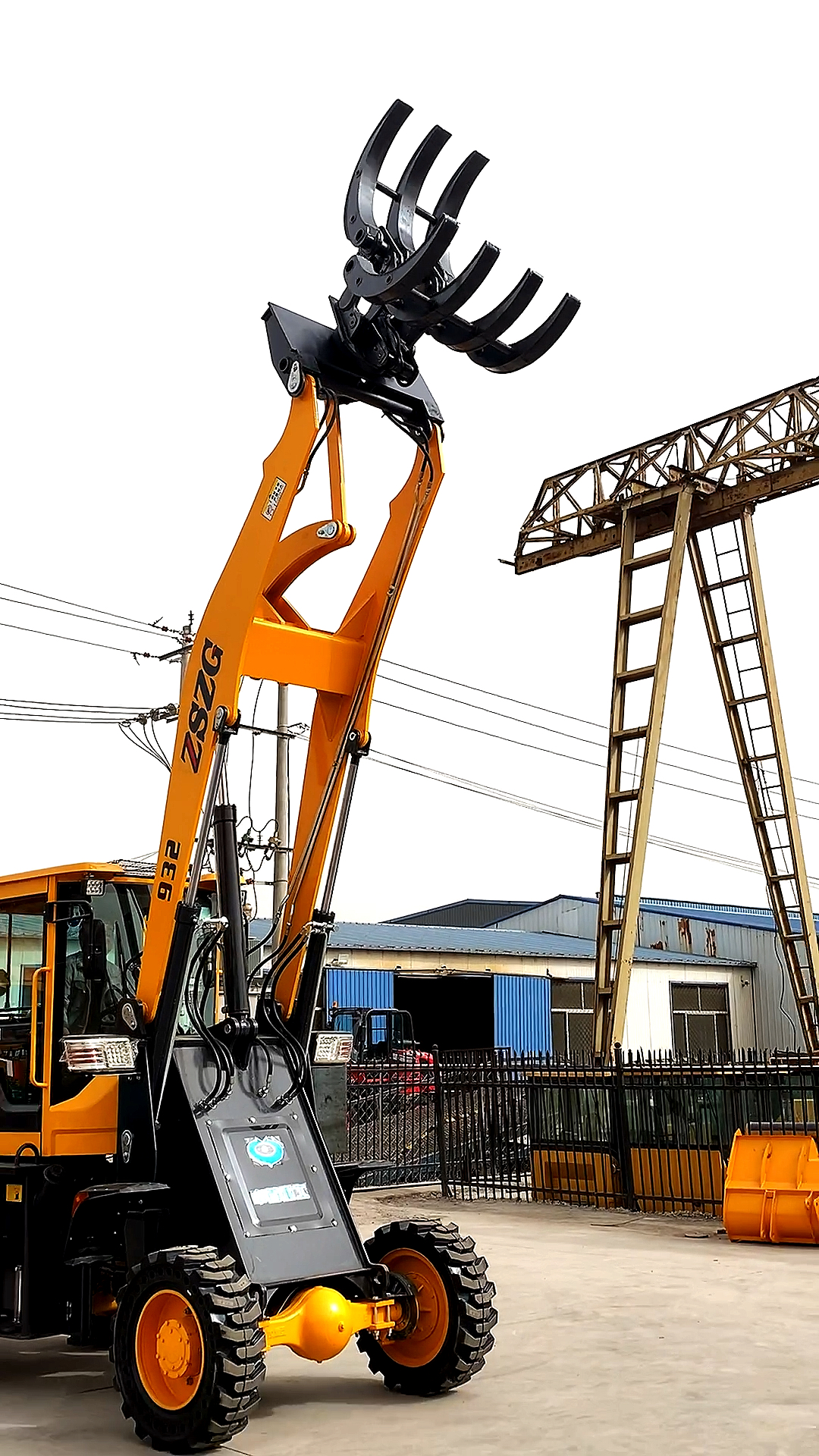 旋转抓木机360度旋转抓车