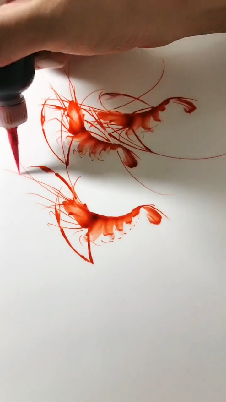 果酱画#火烤大虾