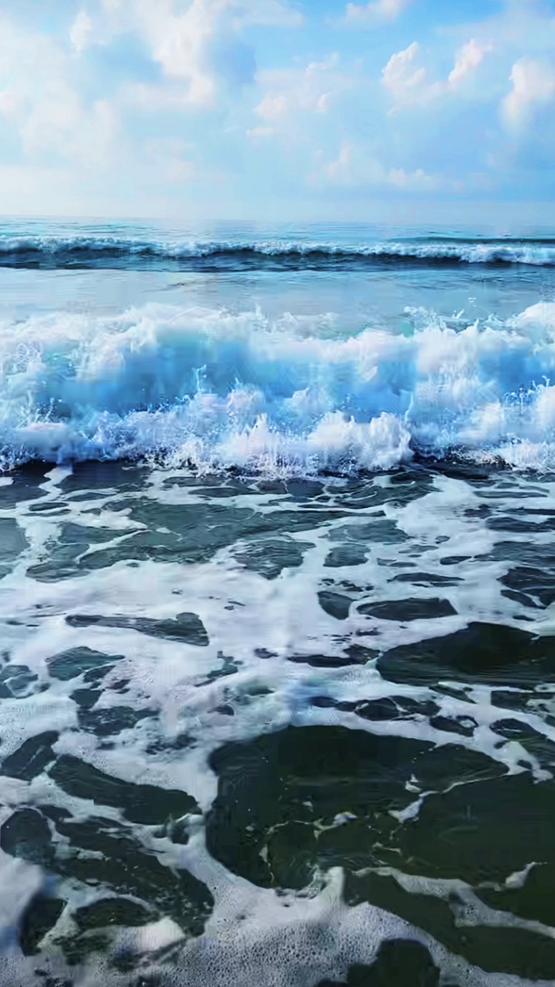 我要上热门#聆听大海的声音,释放压力,让一切归于每朵浪花.