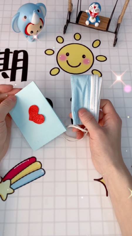 下雪了#手工折纸教程:口罩收纳袋,干净卫生.-度小视