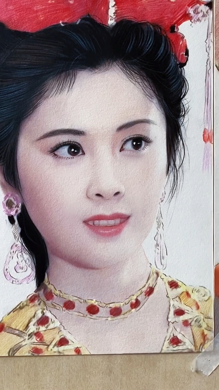 唐僧和女儿国国王罕见合照,画了40多个小时,大家帮我看下画的像吗78