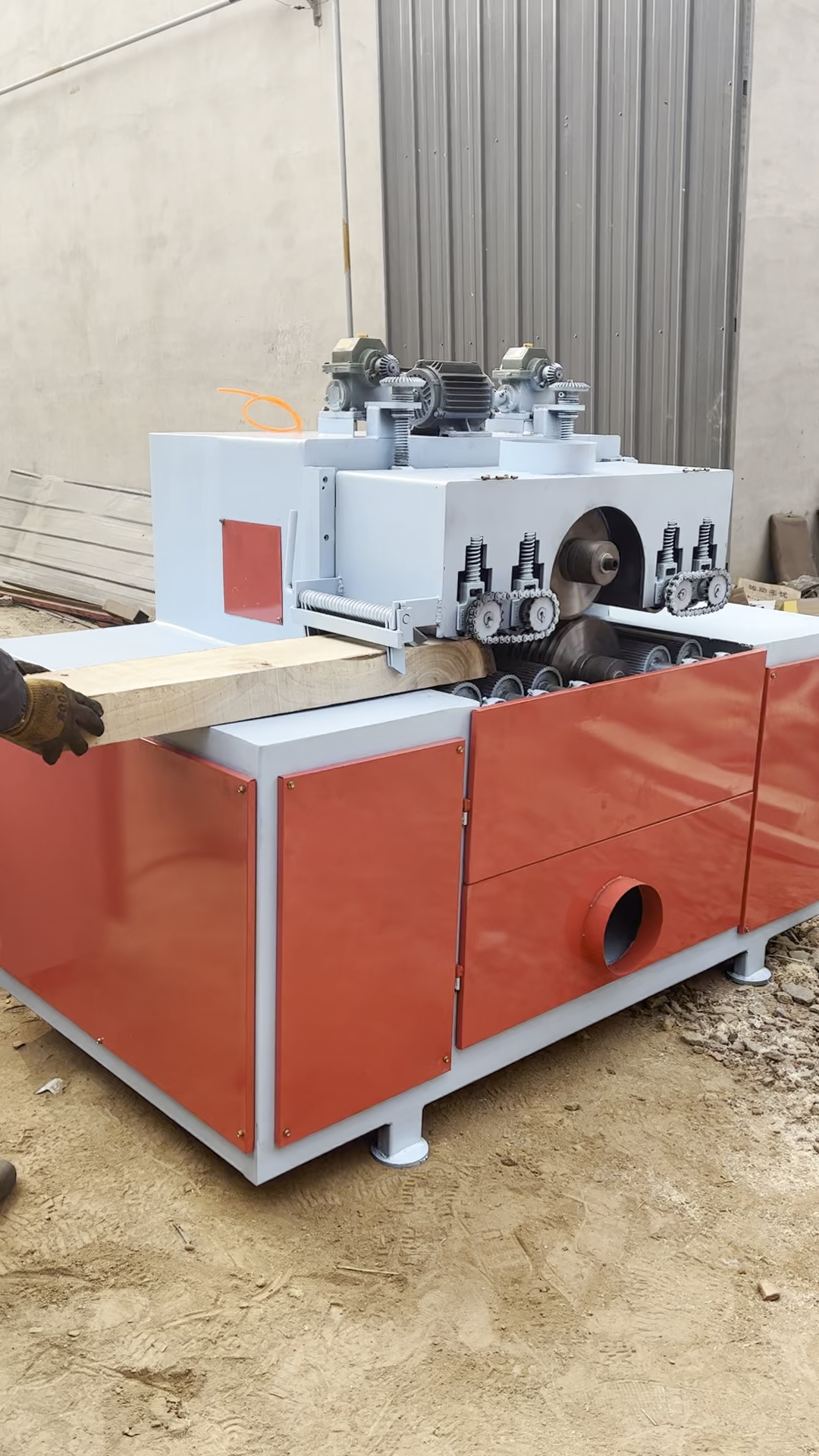 木工机械设备#方木多片锯圆木多片锯板式多片锯圆木推台锯断木锯和忖