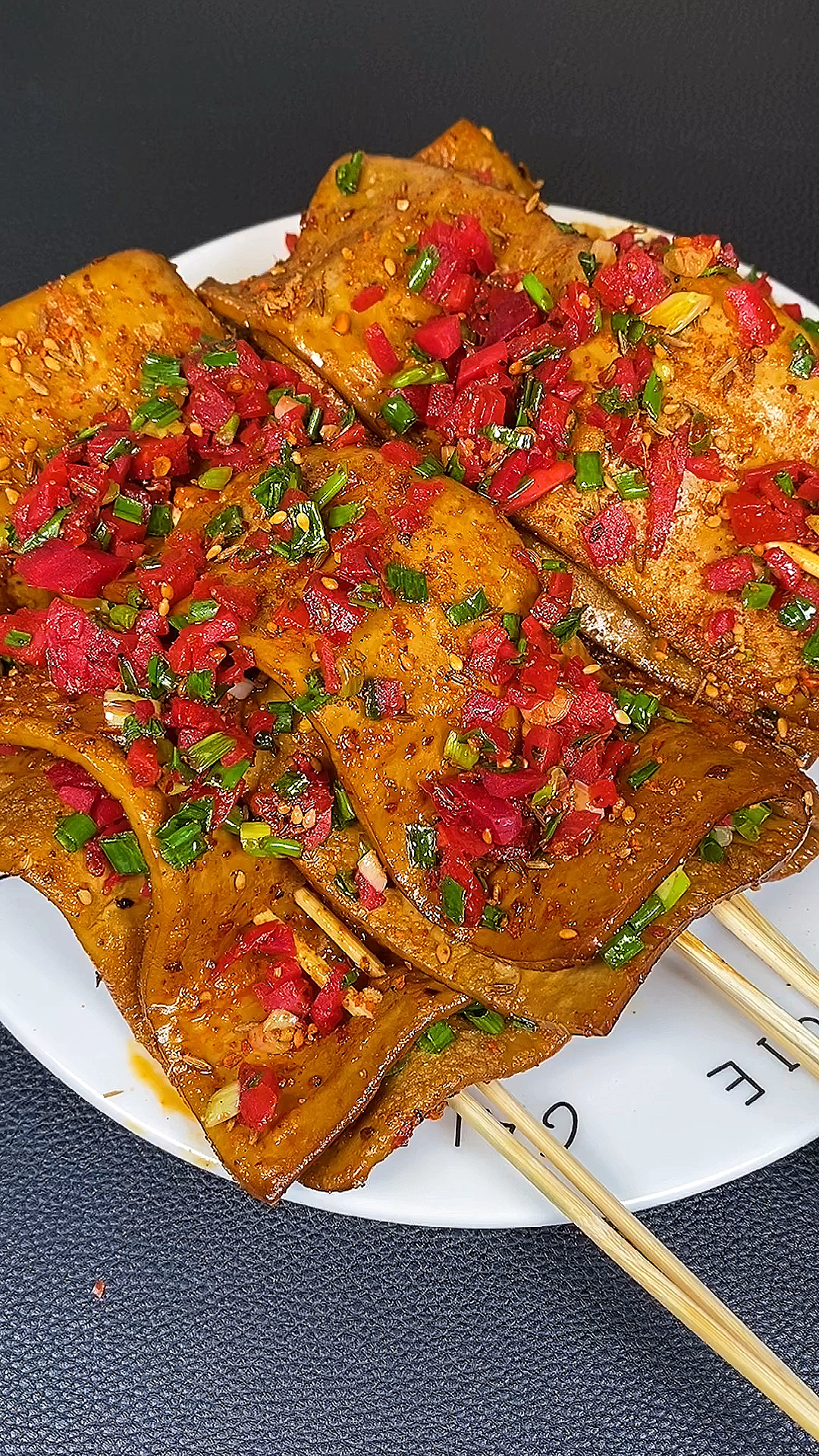 烧烤豆腐干你们一次能干几块