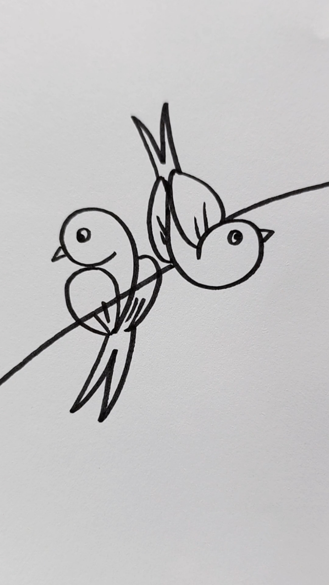 简笔画#用数字画小燕子,太有创意了