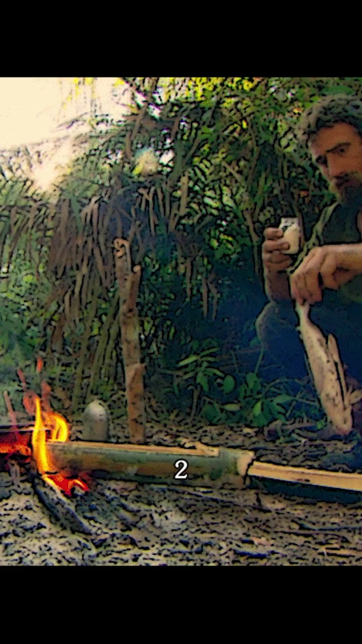 你好,夏天#丛林野食王第二段:什么叫真正的野外海鲜盛宴,让猎人和