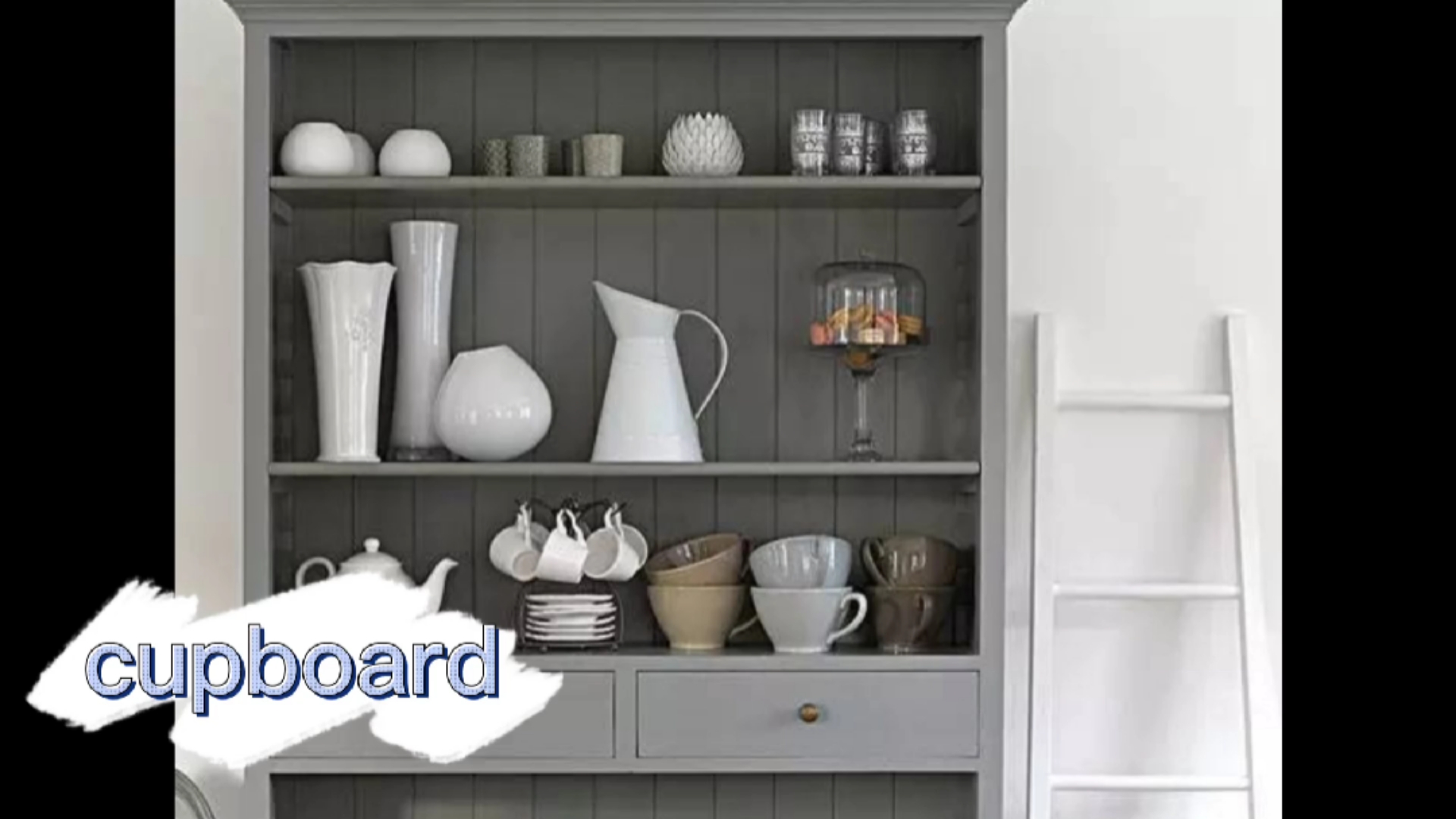 零基础学英语学英语记单词从身边的名词开始cupboard