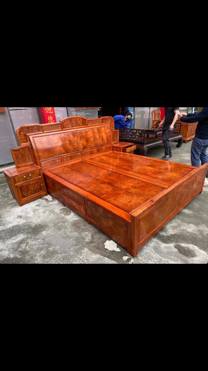缅花特殊花纹大床
