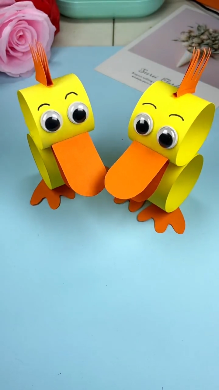 手工纸箱鸭子制作方法图片