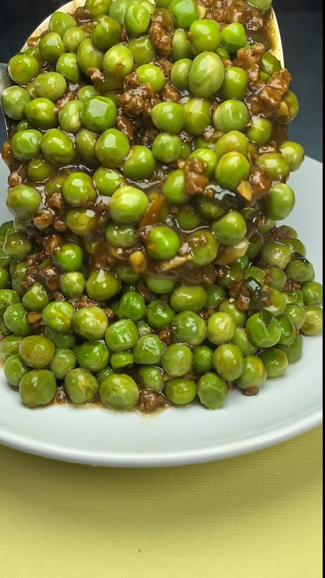 美食#肉末炒青豆,超级下饭,孩子能吃五碗米饭.