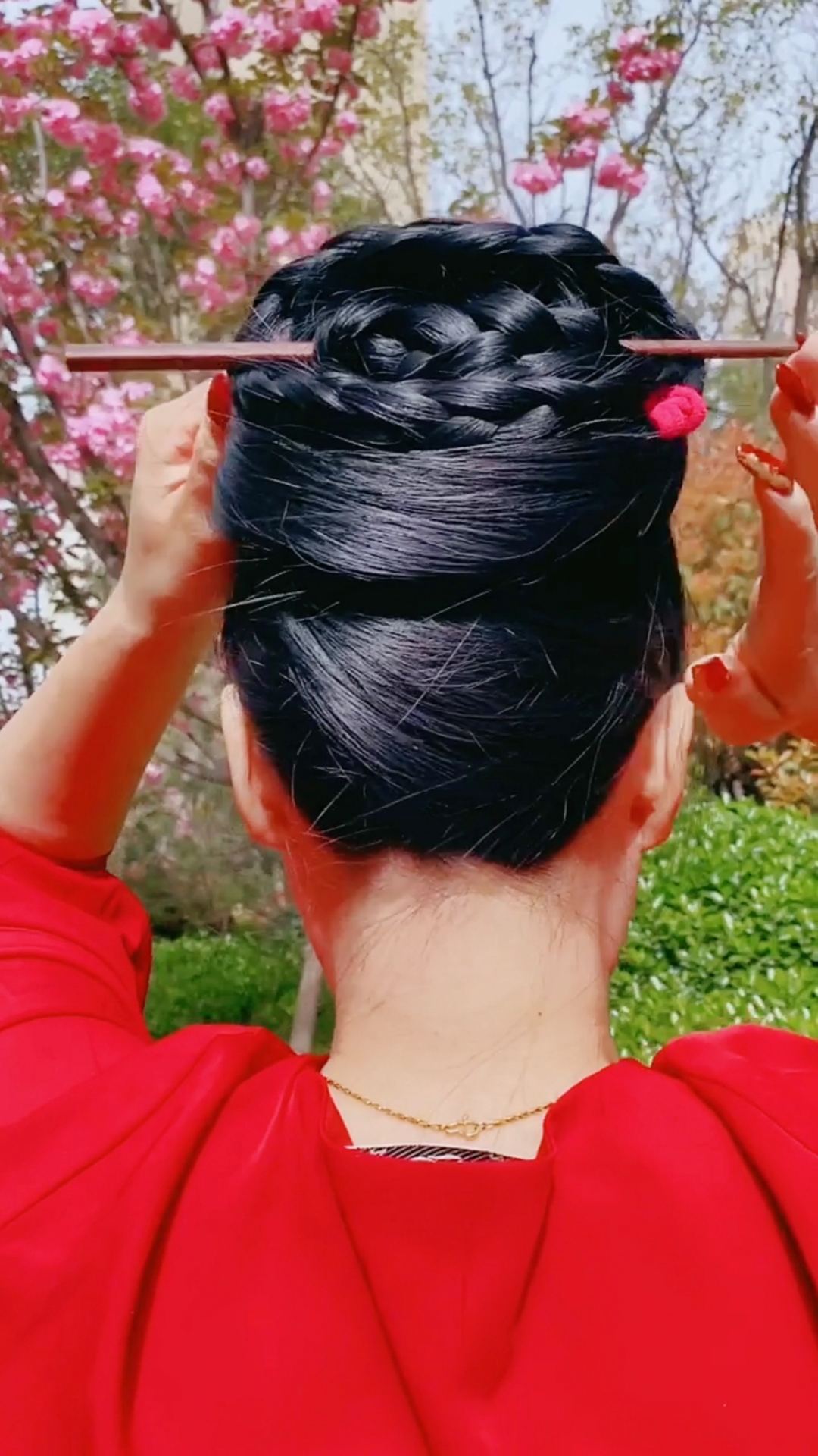 养发护发#一根筷子也可以盘发!你学会了吗?