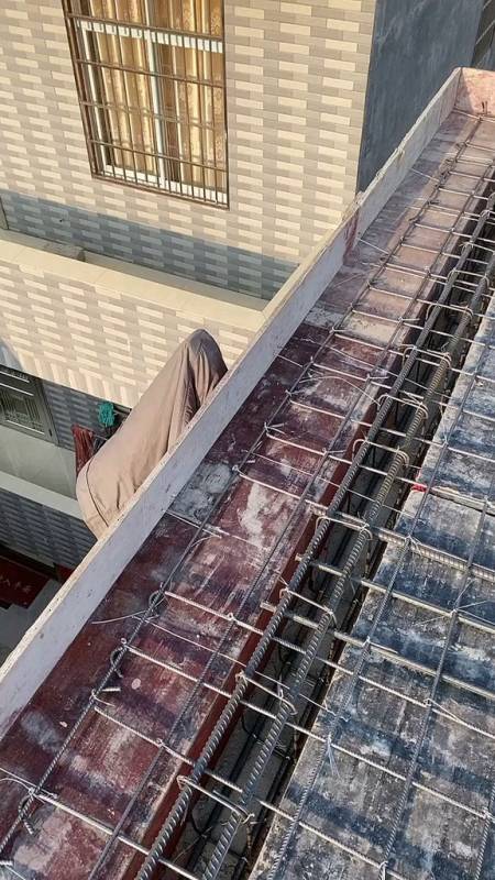 单层双向布筋屋檐这样布是不是错了-全民小视频