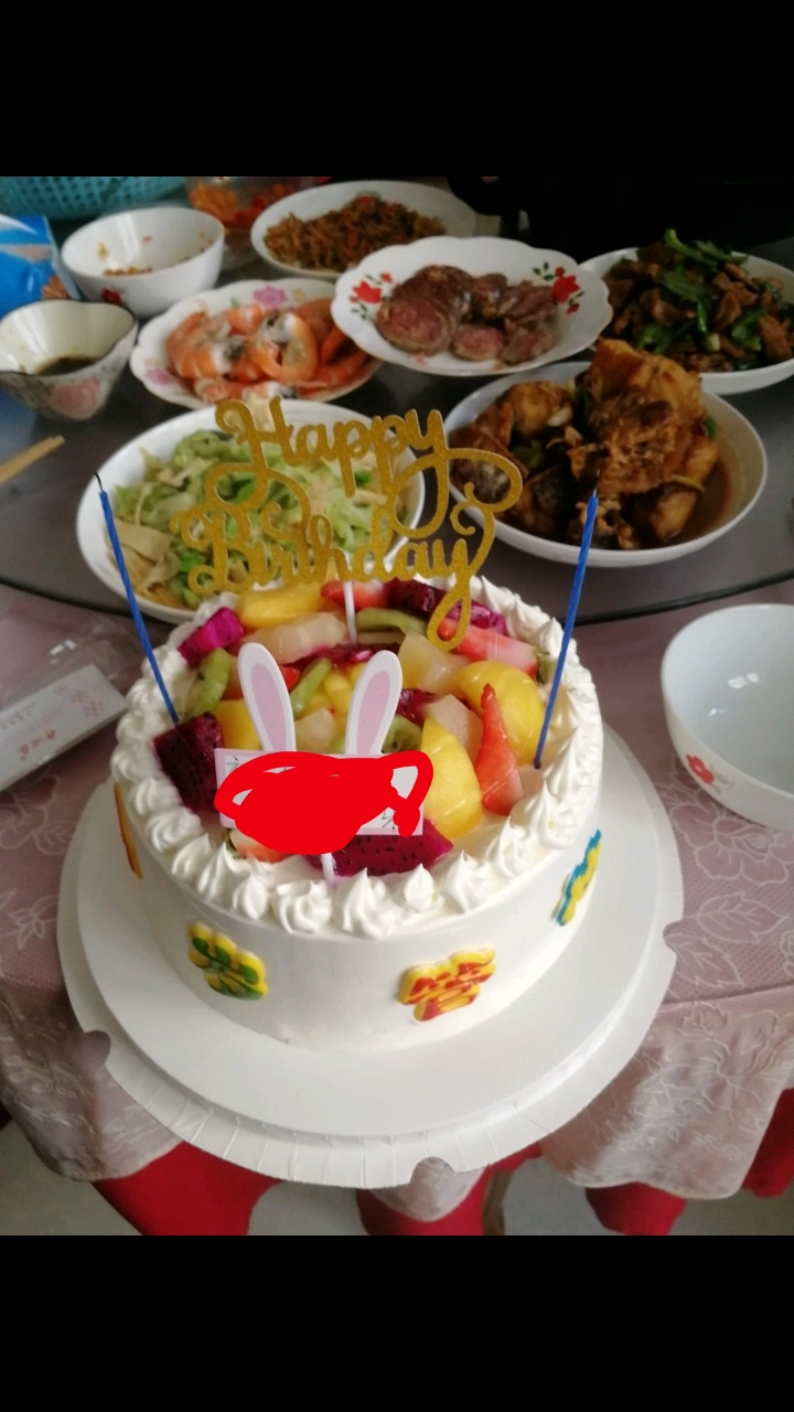 音为有你#今天过55岁生日,婆婆为我准备了蛋糕,感谢婆婆一直以来段乙