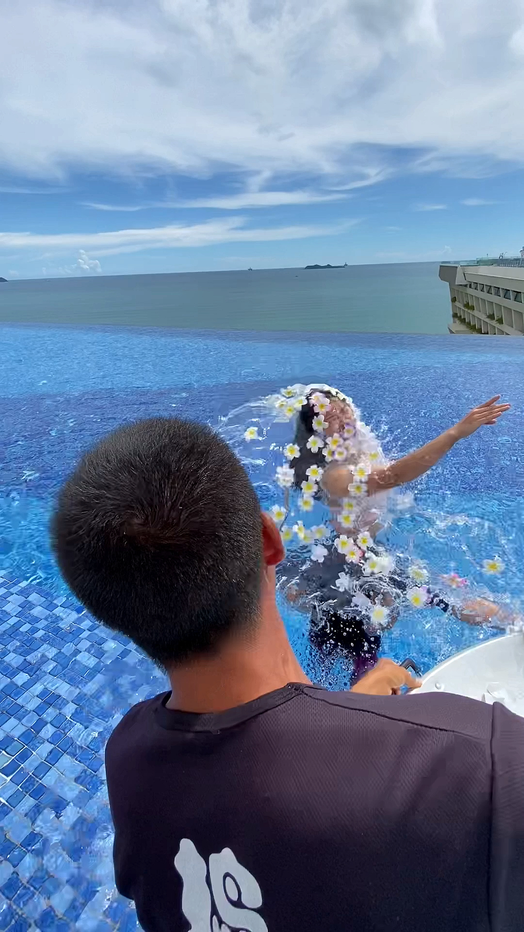 婚纱照幕后#泼花成画