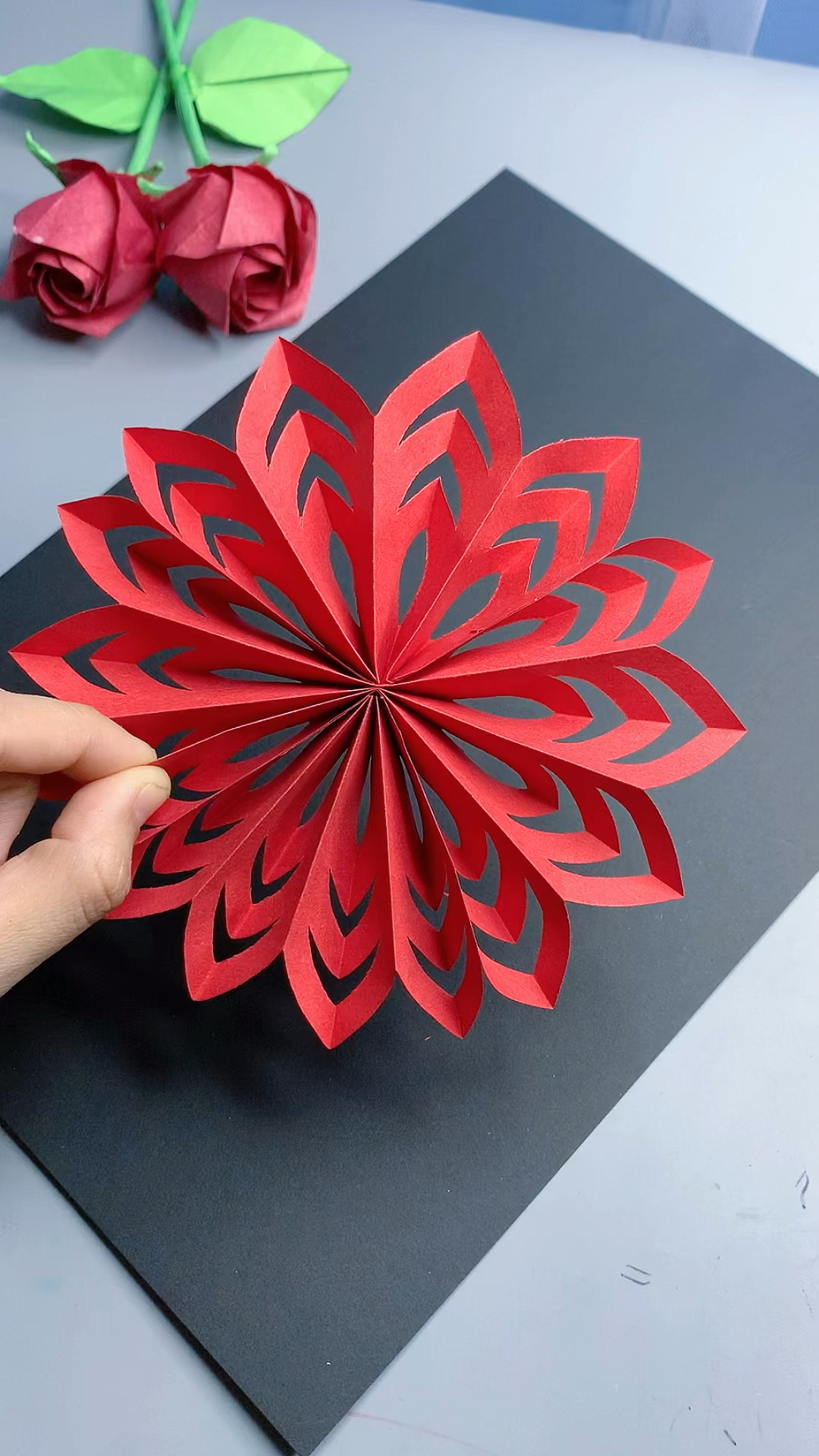 好看的立体窗花,放寒假了在家学起来