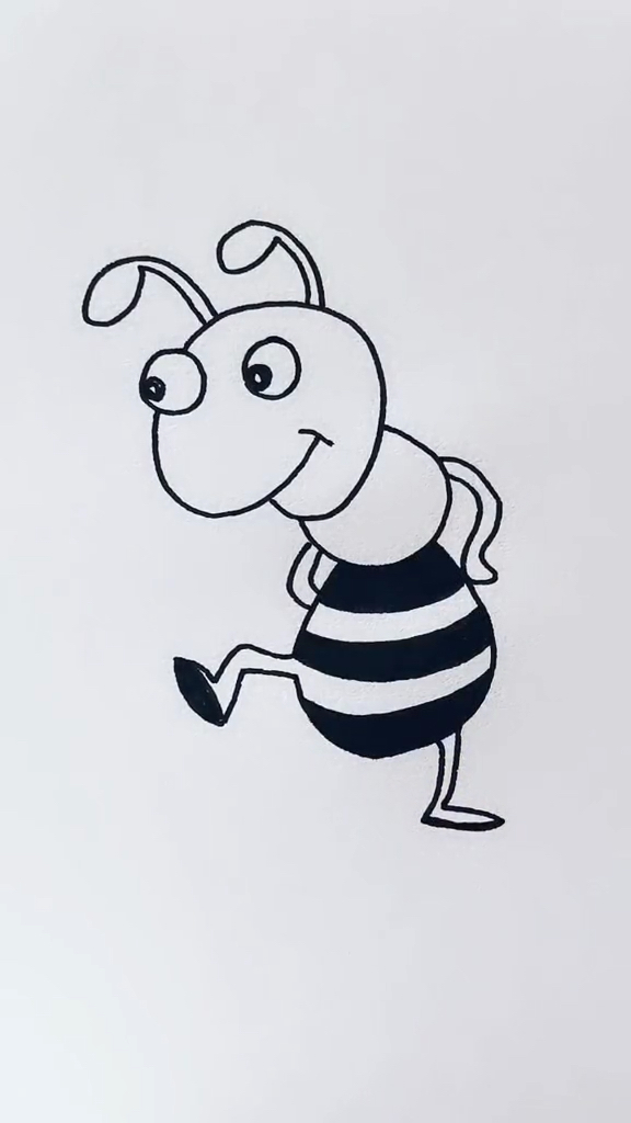 画画原来如此简单#画小蚂蚁#简笔画教程#儿童画