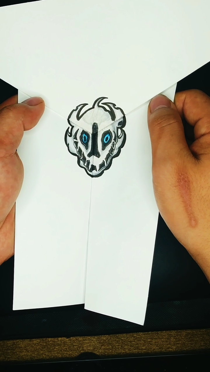 折纸画#周末快乐!喜欢sans的走一波-度小视