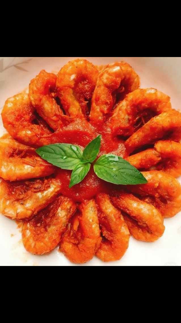 诱人的虾,色香味俱全